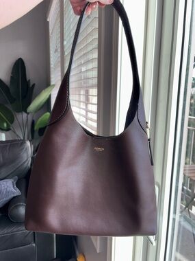 COACH Brooklyn Shoulder Bag 28 in maple brown leather